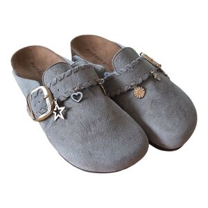 Madden Girl Gray Slip-On Shoes with Charms